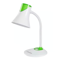 Lampa med Flexibel Arm - Vit/Grön Grön