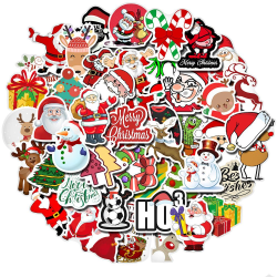 50x Klistermærker og Dekaler - VSCO Christmas Multicolor