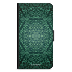 Bjornberry Plånboksfodral iPhone 13 - Grön Retromönster
