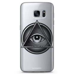 Bjornberry Samsung Galaxy S7 Edge TPU Skal -Det Allseende Ögat