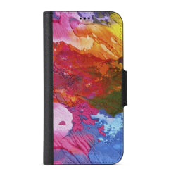 Naive iPhone 12 Plånboksfodral  - Rainbow Ink