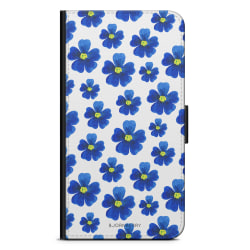 Bjornberry Plånboksfodral Moto G5 Plus - Blå Blommor