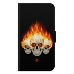 Bjornberry Fodral Samsung Galaxy A8 (2018)- Flames Dödskallar