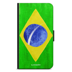 Bjornberry Fodral Samsung Galaxy J1 (2016)- Brasiliens Flagga