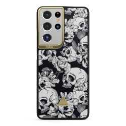 Naive Samsung Galaxy S21 Ultra Skal - Skulls & Roses