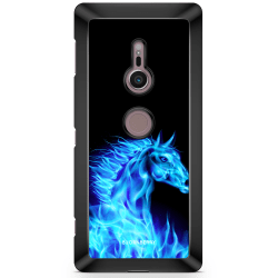Bjornberry Sony Xperia XZ2 Skal - Flames Horse Blå