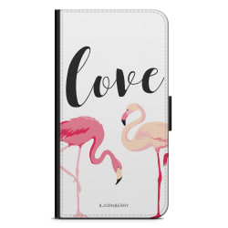 Bjornberry Plånboksfodral Moto G5 Plus - Love Flamingo