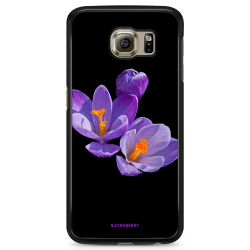 Bjornberry Skal Samsung Galaxy S6 Edge - Lila Blommor