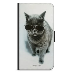 Bjornberry Plånboksfodral OnePlus 5 - Katt Glasögon