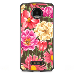 Bjornberry Skal Motorola Moto Z - Sömlösa Blommor