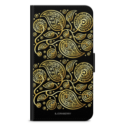 Bjornberry OnePlus 5T Plånboksfodral - Guld Blommor