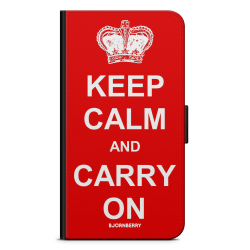 Bjornberry Fodral Samsung Galaxy Note 4 - Keep calm carry on