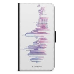 Bjornberry Plånboksfodral Sony Xperia XA1 - Vattenfärg Skyline