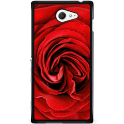 Bjornberry Skal Sony Xperia M2 Aqua - Röd Ros