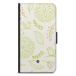 Bjornberry Xiaomi Mi Note 10 Fodral - Blomster Grön