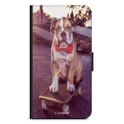 Bjornberry Fodral Samsung Galaxy Alpha - Bulldog skateboard