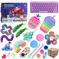2022 Julnedräkning adventskalender, Fidget Toy Set Present 01