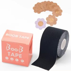 Invisible Breast Lifting Tape Anti Perspiration Body Tape black