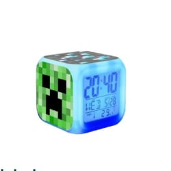 Minecraft färgskiftande väckarklocka LED-födelsedagspresent