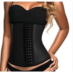 Waist Trainer natural latex corset Black S