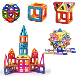 Magnetic construction toys - 46 pieces multicolored 46pcs 46pcs