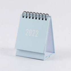Minikalender 2022 Desktop Ornament Liten skrivbordskalender light blue