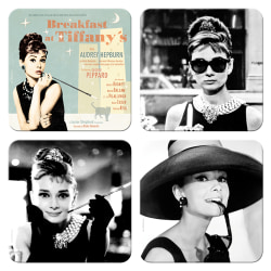 Glasunderlägg Audrey Hepburn 4-pack - Julklapp Present