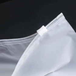 100-pack platsbesparande förvaringspåsar Frostade plastlås med blixtlås 20*30cm