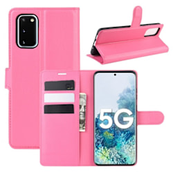 Plånboksfodral Samsung Galaxy S20 FE Ljusrosa Med Ställ