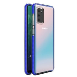 Samsung Galaxy S20 FE - Skal Transparent med Blå Ram