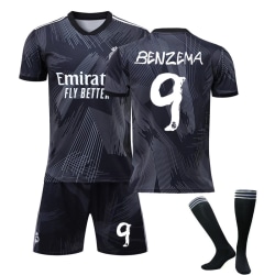 Barn / vuxen 22 23 Real Madrid 120:e Y3-tröja set BENZEMA-9 26#