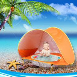 Vattentät pop up soltak UV-skydd baby orange 117*79*70cm