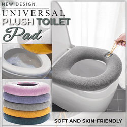 Fyllning Varm plysch överdrag för toalettsits Cover gray 36*44cm