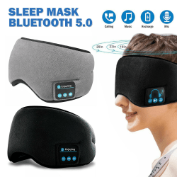 Bluetooth trådlös musik sovhörlurar Ögonmask black