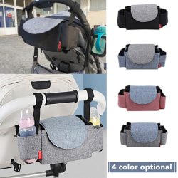 Multifunktions Baby Stroller Bags förvaringsväska flaskväska black