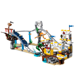 Set Pirate Roller Coaster 3 In 1 Compatible City Creator
