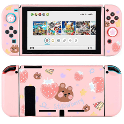 (Rosa)Nintendo Switch Case Tpu Soft Slim Cover 3 Color