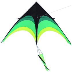 Stor Delta Long Tail Kite 1,6 m Super Enorm drake Lätt att flyga