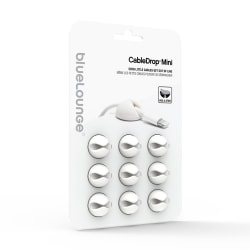 Bluelounge CableDrop Mini Sladdhållare 9-pack Vit