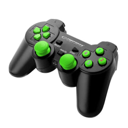 Controller, Wired - Warrior - Black / Green Svart