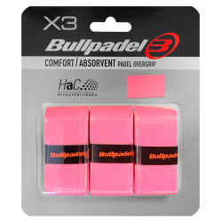 Bullpadel, 3x Overgrips - Perforated - Pink Rosa