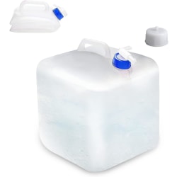 15 liter sammenklappelig vanddunk - 25,5*25,5*25,5 cm, vandposebeholder Vandpose til nødsituationer, forberedelse, kriseberedskab, nødudstyr
