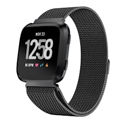 Milanese Loop Armband Fitbit Versa/Versa 2 Svart