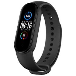 Silikonarmband Xiaomi Mi Band 5/6 Svart