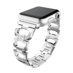 Rhinestone Metallarmband Apple Watch 42/44/45 mm Silver