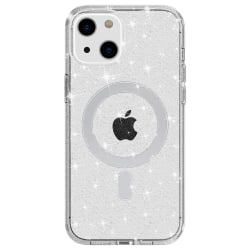 Glitter MagSafe Cover iPhone 14 Gennemsigtig