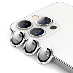 Hat Prince Lens Protection Hærdet Glas iPhone 15 Pro/15 Pro Max Sølv