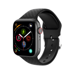 Silikonarmband Apple Watch 38/40/41 mm Svart