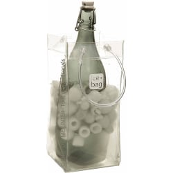 Gimex 17407 ispåse vinkylare, passar 1 flaska, klar, 25,5x 11 cm