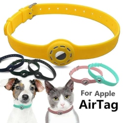 För Apple AirTag Pet Hund Katt Case GPS-spårhalsbandsöglahållare
